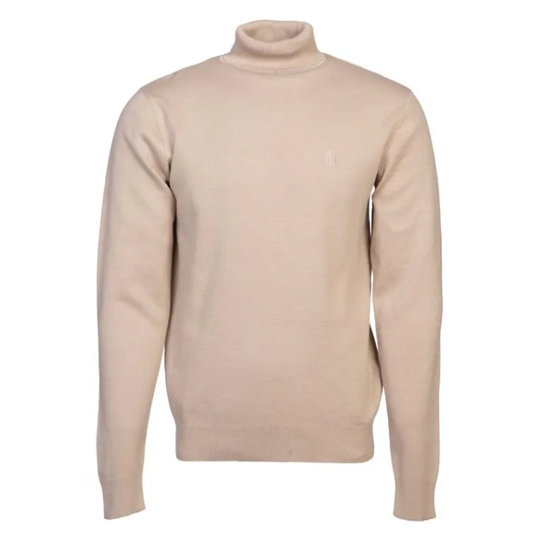 Pull col roulé maille fine couleur unie Homme BILL TORNADE