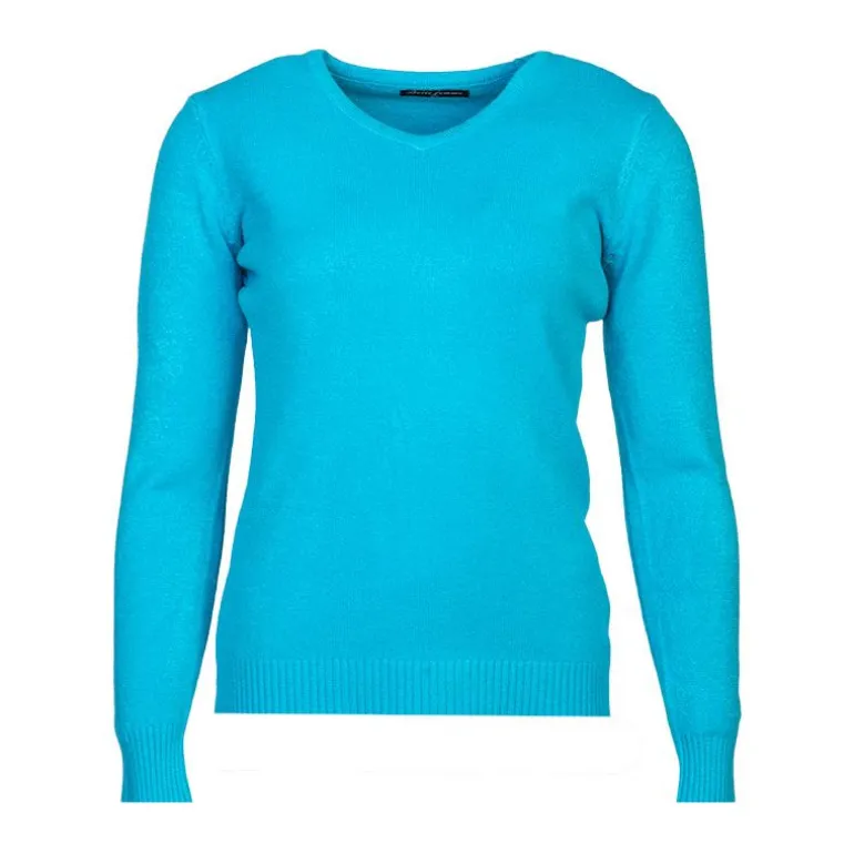 Pull col v laine et cachemire Femme BELLE FEMME