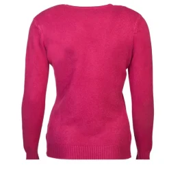 Pull col v laine et cachemire Femme BELLE FEMME