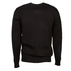 Pull col v maille fine manches longues Homme BILL TORNADE
