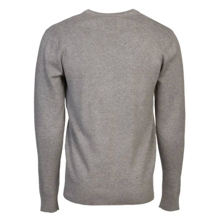 Pull col v maille fine manches longues Homme BILL TORNADE