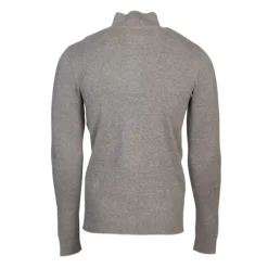 Pull col zippé coton ajusté Homme BILL TORNADE