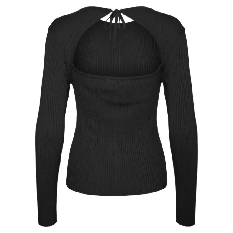 Pull cotelé holly karis décolleté dos Femme VERO MODA