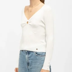 Pull décolleté V moza en maille fine Femme LA PETITE ETOILE