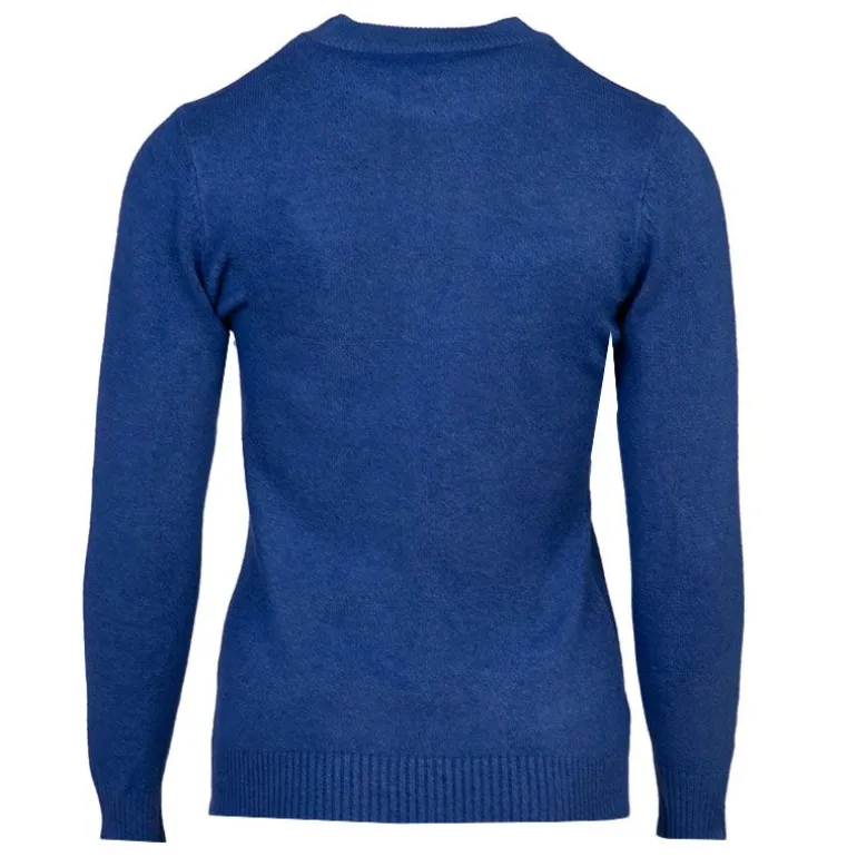 Pull en laine et cachemire col rond Femme BELLE FEMME