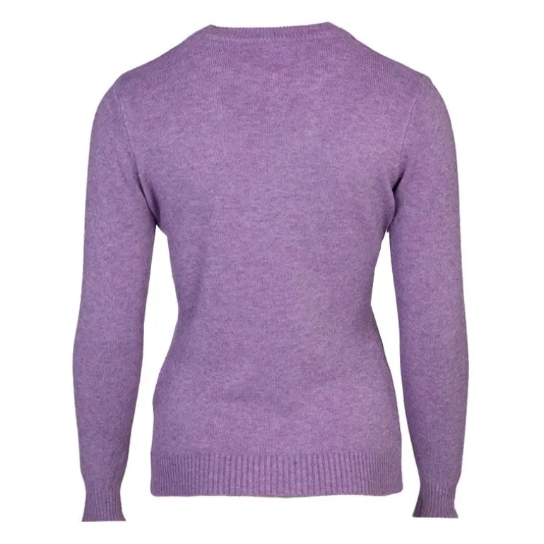 Pull en laine et cachemire col rond Femme BELLE FEMME