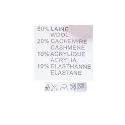 Pull en laine et cachemire col haut Femme BELLE FEMME