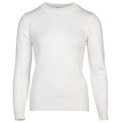 Pull en laine et cachemire col rond Femme BELLE FEMME