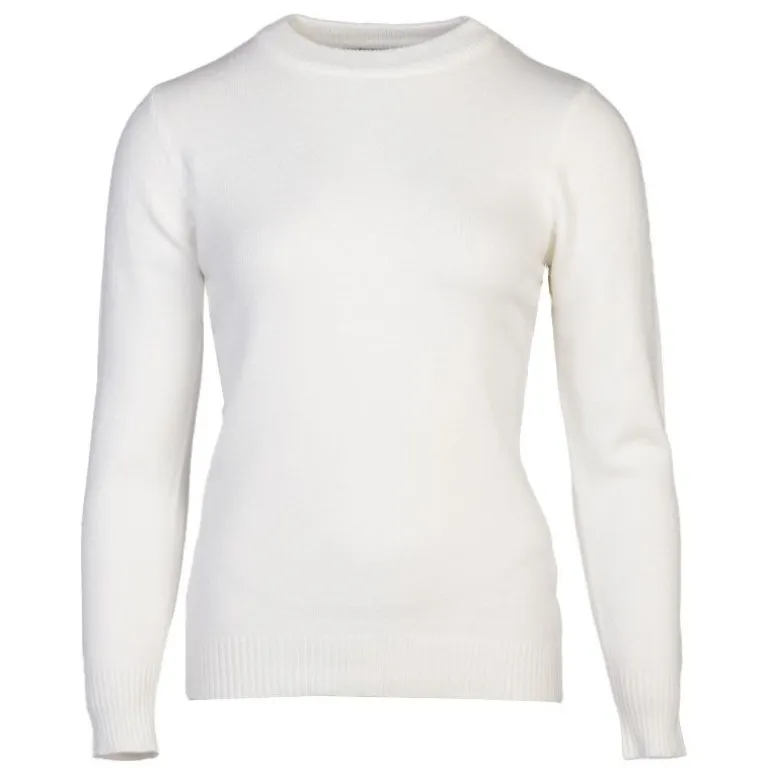 Pull en laine et cachemire col rond Femme BELLE FEMME