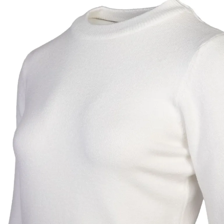 Pull en laine et cachemire col rond Femme BELLE FEMME