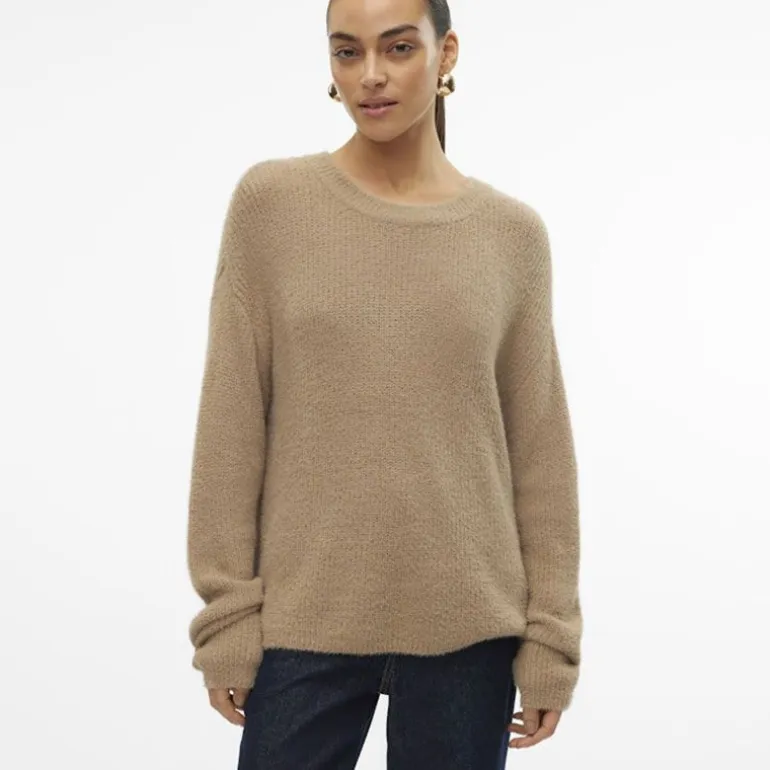 Pull en maille puff col rond Femme VERO MODA