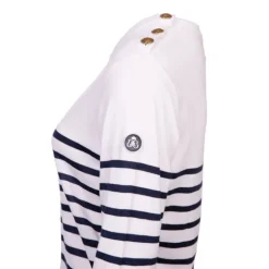 Pull femme raye bouton epaule rakel Femme BURTON OF LONDON