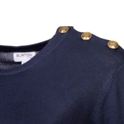 Pull femme raye bouton epaule rakel Femme BURTON OF LONDON