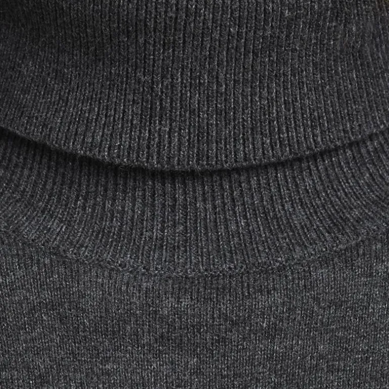 Pull fin col roulé coton mélangé Homme JACK & JONES