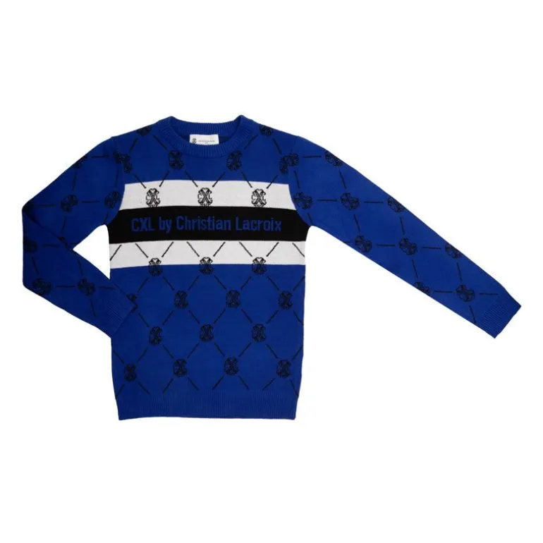 Pull imprimé carreaux avec rayures colorées Garçon CXL BY CHRISTIAN LACROIX