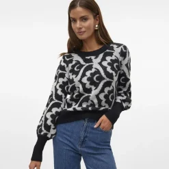 Pull jacquard Tari birch imprimé fleurs Femme VERO MODA