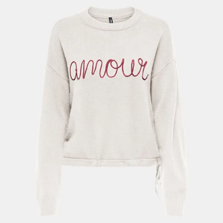 Pull katia avec amour brodé amour Femme ONLY