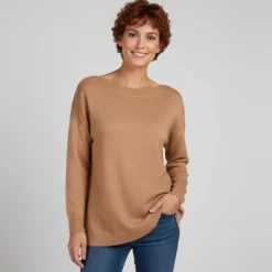 Pull Lamalia manches longues et encolure bateau Femme ONLY