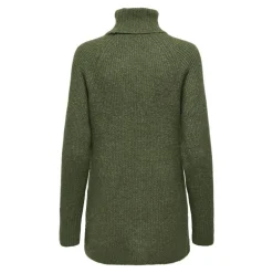 Pull long col roulé maille poignets cotelés Femme JDY