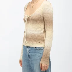 Pull maille ajourée melodie col carré dégradé Femme LA PETITE ETOILE