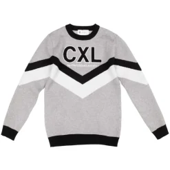Pull maille avec imprimé bandes col coloré Garçon CXL BY CHRISTIAN LACROIX