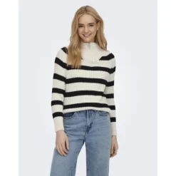 Pull maille col cheminée zippé Leise freya Femme ONLY