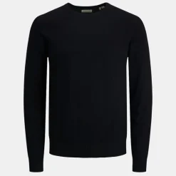 Pull maille coton col rond tissu tricoté Homme JACK & JONES