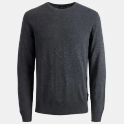 Pull maille coton col rond tissu tricoté Homme JACK & JONES