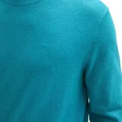 Pull maille fine col rond Homme TOM TAILOR