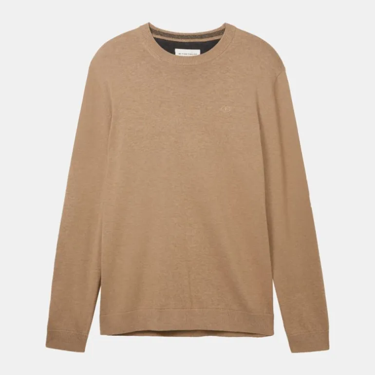 Pull maille fine col rond Homme TOM TAILOR