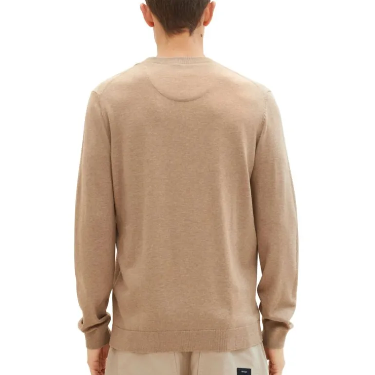 Pull maille fine col rond Homme TOM TAILOR