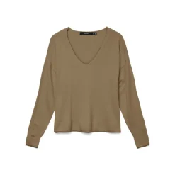 Pull maille fine col v breeze mermaid Femme VERO MODA