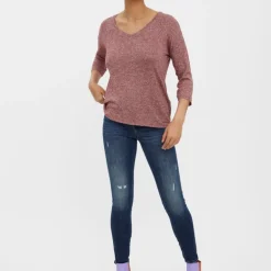 Pull maille fine oversize brianna manches 3/4 Femme VERO MODA