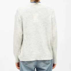 Pull maille gris chiné col rond mareen Femme LA PETITE ETOILE