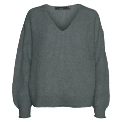 Pull Mili manches ballons col v en maille fine Femme VERO MODA