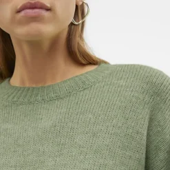 Pull Noelle oversize en maille manches larges chiné Femme VERO MODA