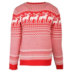 Pull Noël rouge Homme DEELUXE 74