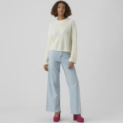 Pull over manches longues vmsayla en maille Femme VERO MODA