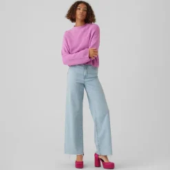 Pull over manches longues vmsayla en maille Femme VERO MODA