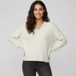 Pull over manches longues col V Femme VERO MODA