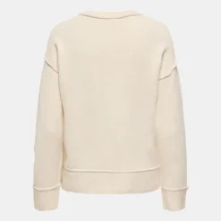 Pull épuré maille hazel col rond Femme ONLY