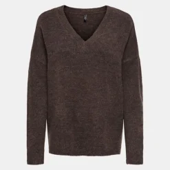 Pull regular talio col v manches longues Femme ONLY