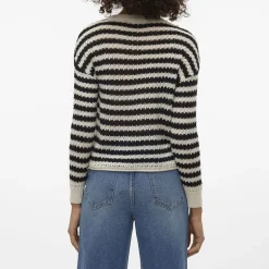 Pull Spring à rayures col ras de cou Femme VERO MODA