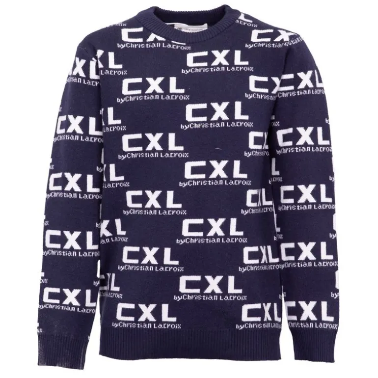 Pull uni manches longues col rond imprimé logo Garçon CXL BY CHRISTIAN LACROIX
