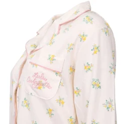 Pyjama fleuri poche brodée Femme LULU CASTAGNETTE