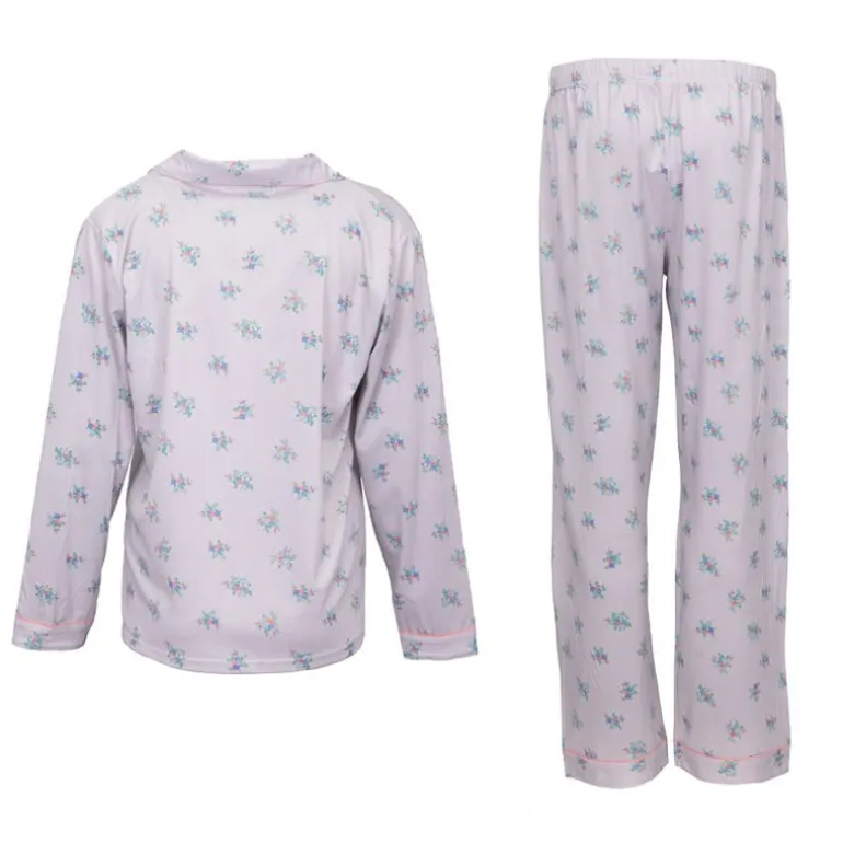 Pyjama fleuri poche brodée Femme LULU CASTAGNETTE