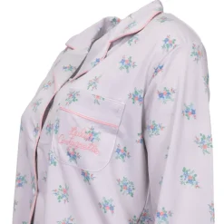 Pyjama fleuri poche brodée Femme LULU CASTAGNETTE