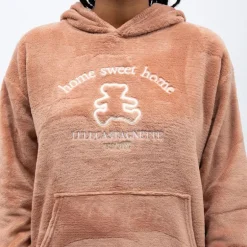 Pyjama polaire à capuche avec broderie Femme LULU CASTAGNETTE