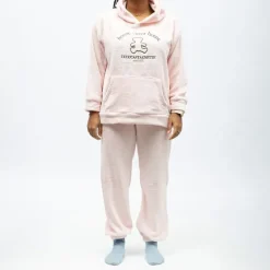 Pyjama polaire à capuche avec broderie Femme LULU CASTAGNETTE