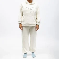 Pyjama polaire à capuche avec broderie Femme LULU CASTAGNETTE